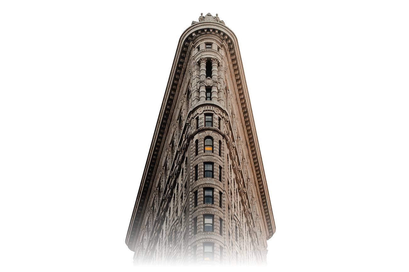 Flatiron building, low angle view